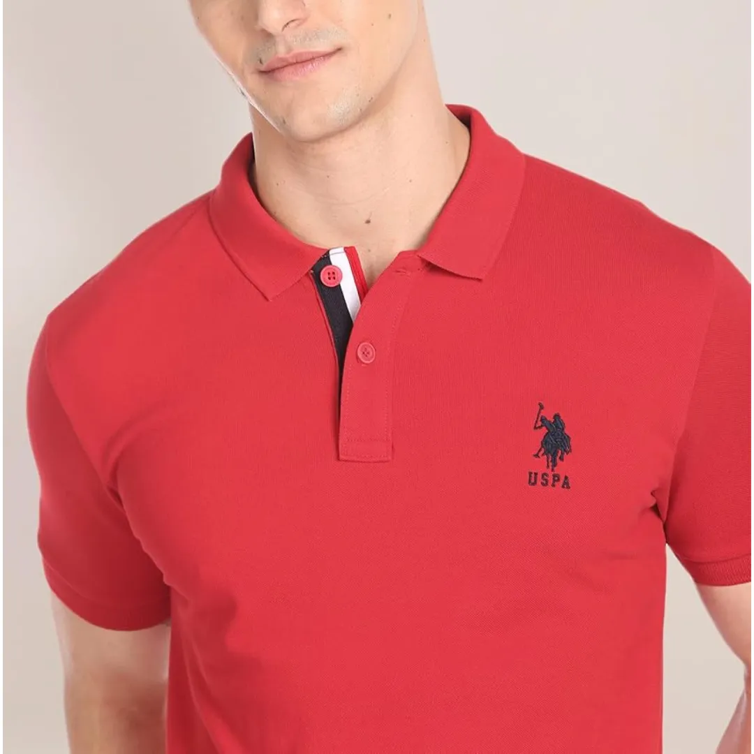 U.S. POLO ASSN. Solid Slim Fit Polo T Shirts for Men - 100% Cotton, Half Sleeve Mens Tshirt - Image 5