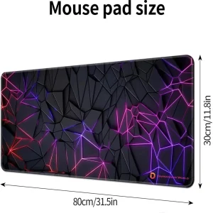 Gyanvi Large Gaming , Office Software Non Slip Base Dual Sided Mousepad (Pink)